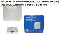 RUIJIE REYEE RG-RAP2200(F) AC1300 Dual Band Ceiling Acc 2PORT 2x2MIMO 2.4 GHZ & 5 GHZ POE ADAPTORSUZ INDOOR ACCESS POINT